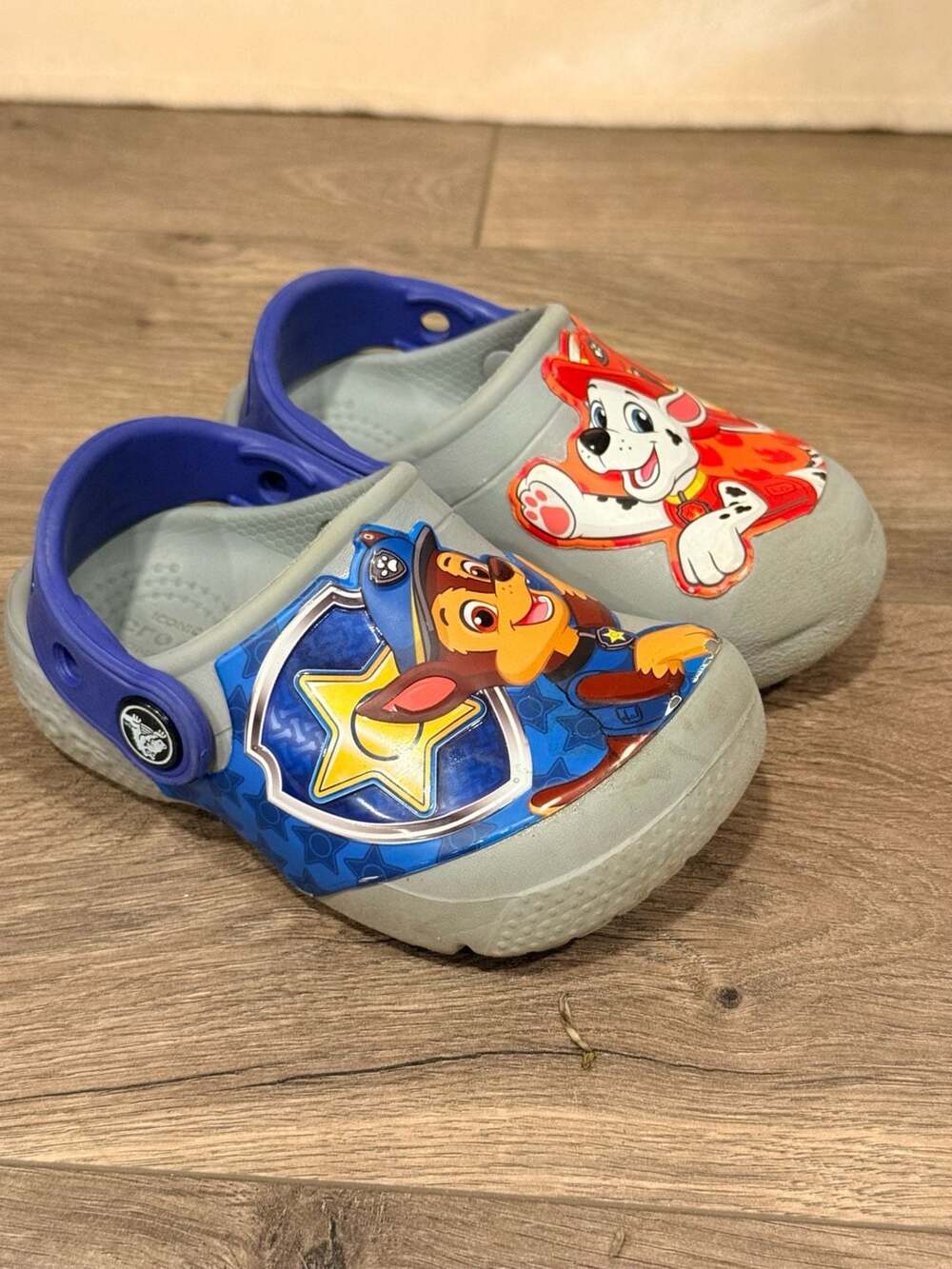 Crocs PAW Patrol Chase and Marshall Toddler Clogs Size C6